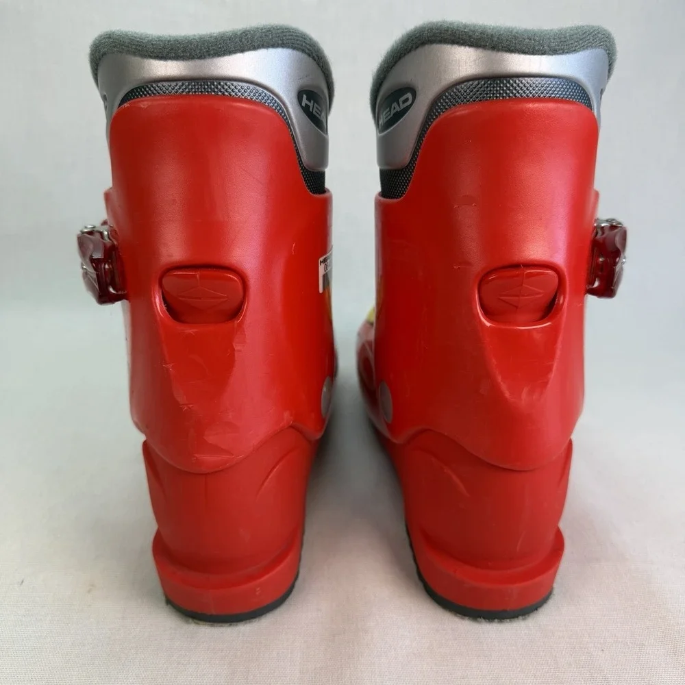 Head Carve HT2 Kids‎ Ski Boots Mondo 20.5 - Size 2.5 Red Yellow